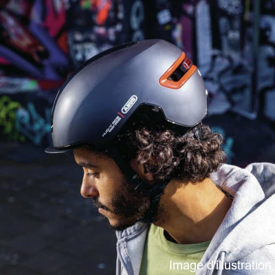 Casque Abus HUD-Y Ace Midnight Blue Avec Feu Pour Vélo En Ville – Image 5