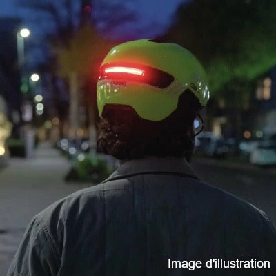 Casque Abus HUD-Y Ace Midnight Blue Avec Feu Pour Vélo En Ville – Image 6