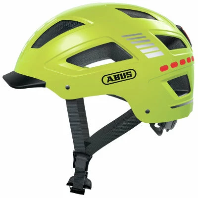 Casque Vélo Avec éclairages Abus Hyban 2.0 LED Signal Yellow