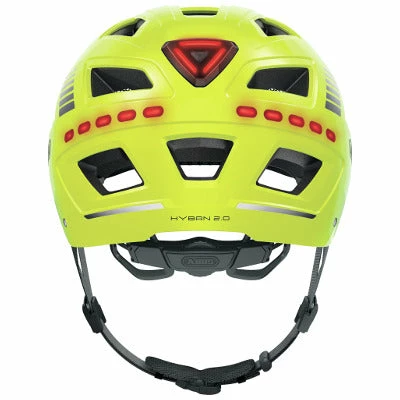 Casque Vélo Avec éclairages Abus Hyban 2.0 LED Signal Yellow – Image 3