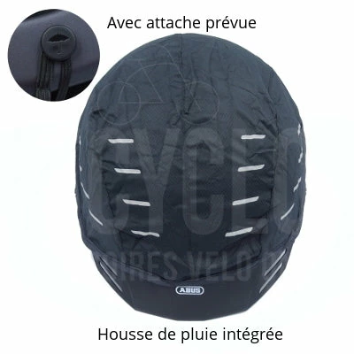 Casque Vélo Urbain Noir Pedelec 2.0 Abus Avec Lumière Arrière – Image 5