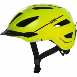 Casque Vélo Ville Jaune Fluo Pedelec 2.0 Abus Avec éclairage