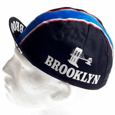 Vintage Cycling Casquette Cyclisme Logo Brooklyn Noir Vintage – Image 3