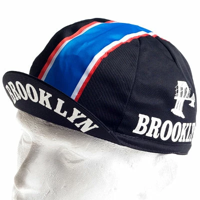 Vintage Cycling Casquette Cyclisme Logo Brooklyn Noir Vintage – Image 4