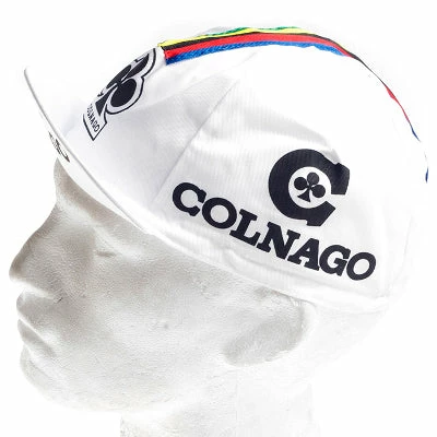 Vintage Cycling Casquette Vélo Vintage Logo Colnago Blanche – Image 3