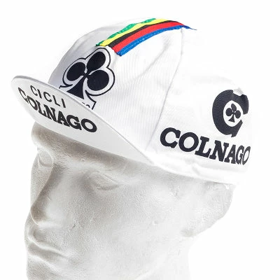 Vintage Cycling Casquette Vélo Vintage Logo Colnago Blanche – Image 4