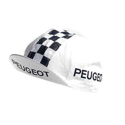 Vintage Cycling Casquette Vintage Multisport Vélo Logo Peugeot Cycles à Damiers
