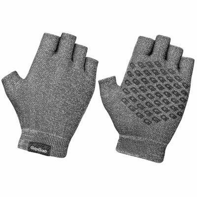 Gants Vélo Courts Unisexes En Tricot Gris Freedom Gripgrab – Image 4