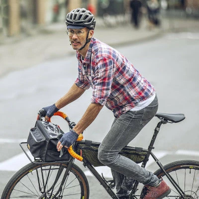 Gants Vélo Courts Unisexes En Tricot Gris Freedom Gripgrab – Image 5