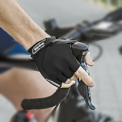 Gants Vélo Courts Unisexes Progel Noir Gripgrab