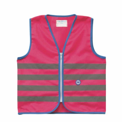 Gilet De Sécurité Enfant à Vélo Haute Visibilité Rose Wowow