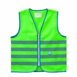 Gilet De Sécurité Enfant à Vélo Haute Visibilité Vert Wowow