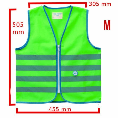 Gilet De Sécurité Enfant à Vélo Haute Visibilité Vert Wowow – Image 5
