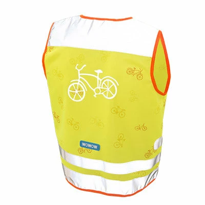 Gilet De Sécurité Enfant à Vélo Jaune Réfléchissant Nutty Wowow – Image 2