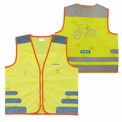 Gilet De Sécurité Enfant à Vélo Jaune Réfléchissant Nutty Wowow – Image 3