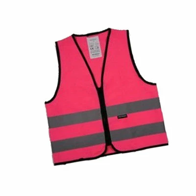 Gilet De Sécurité Enfant à Vélo Haute Visibilité Rose Wowow – Image 7