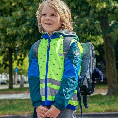 Gilet Réfléchissant Enfants Jaune Fluo Jackson Go Fluo – Image 3