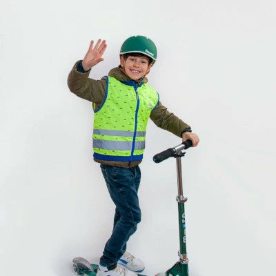 Gilet Réfléchissant Enfants Jaune Fluo Jackson Go Fluo – Image 4