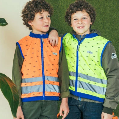Gilet Réfléchissant Enfants Orange Fluo Jackson Go Fluo – Image 2