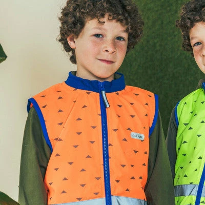 Gilet Réfléchissant Enfants Orange Fluo Jackson Go Fluo – Image 3