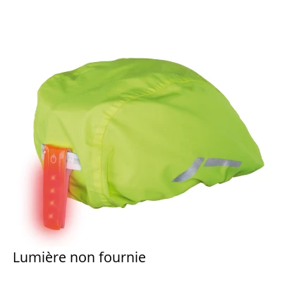 WOWOW Housse De Pluie Fluo Pour Casque Vélo Avec Attache Pour Feu – Image 3