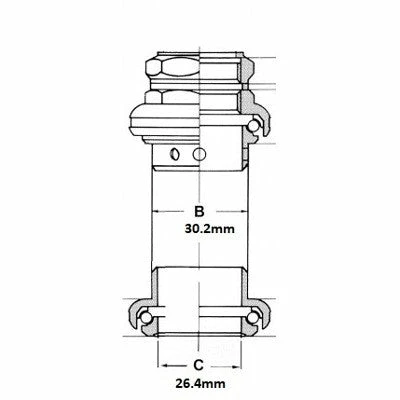 Jeu De Direction Chromé Tange 1 Pouce – Image 3
