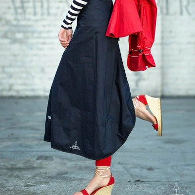 Georgia In Dublin Jupe Imperméable De Vélo Pour Cycliste Femme Rainwrap - Navy – Image 2