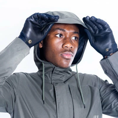 Parka Vélo étanche Et Coupe-vent The Downtown Racer Kaki – Image 3