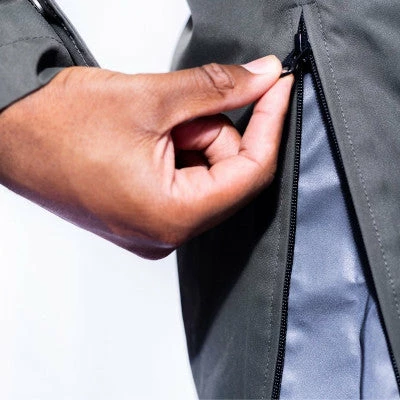 Parka Vélo étanche Et Coupe-vent The Downtown Racer Kaki – Image 4