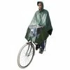 Hooodie Poncho Pluie Kaki Avec Fenêtre Pour Lumière De Vélo