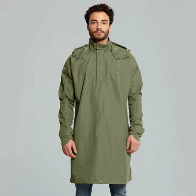 Poncho Pluie Respirant Et étanche Unisexe Vert Olive Mosse Basil