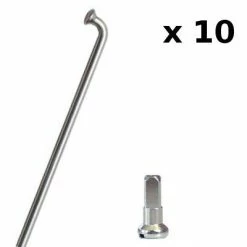 CN-Spoke Rayons Roue De Vélo Avec écrous à Rayon - Kit De 10 Pièces