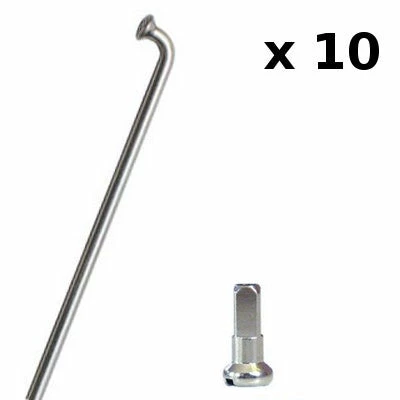 CN-Spoke Rayons Roue De Vélo Avec écrous à Rayon - Kit De 10 Pièces