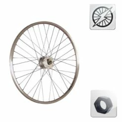 Brandless Roue De 20 Pouces Avec Dynamo Dans Moyeu à écrou