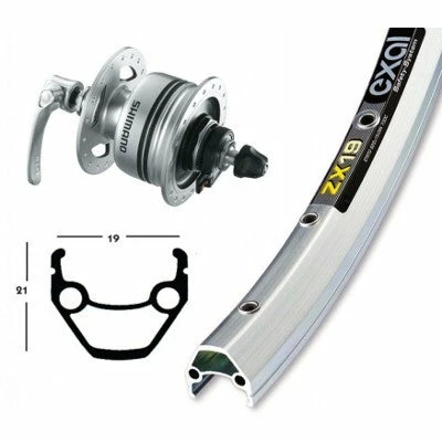 Exal Roue De 28 Pouces Avec Dynamo Dans Moyeu DH3N72 – Image 4