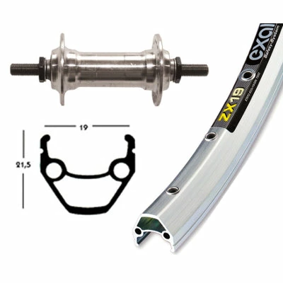 Exal Roue De Vélo Avant 26 Pouces En Alu Fixation écrou – Image 2