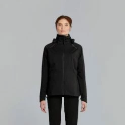 Veste De Pluie Vélo Imperméable Noire Pour Femmes Skane De Basil