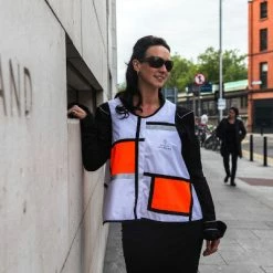 Georgia In Dublin Veste Mixte Réfléchissante De Vélo Style Mondrian D1 Style