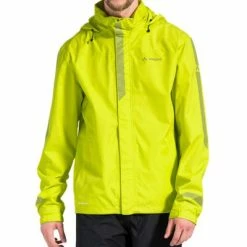 Veste Vélo Homme Jaune Réfléchissante 360° Luminum II Vaude