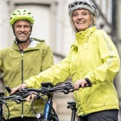 Veste Vélo Pluie Femme Vaude Luminum Jacket II Haute Visibilité